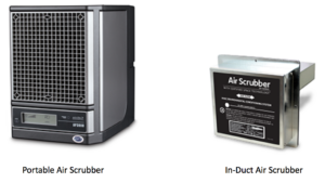 Portable and in-duct air scrubber