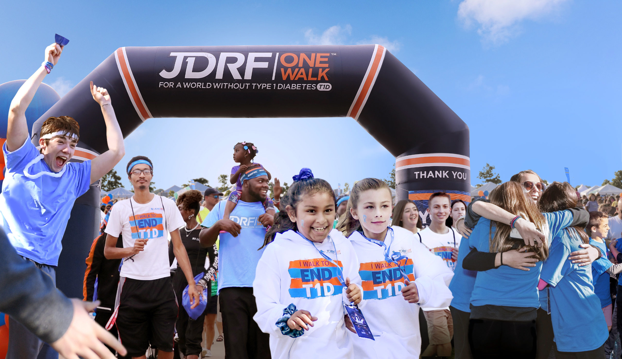 jdrf one walk families at arch