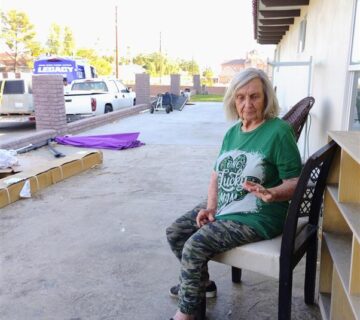 90 year-old woman receives free A/C unit